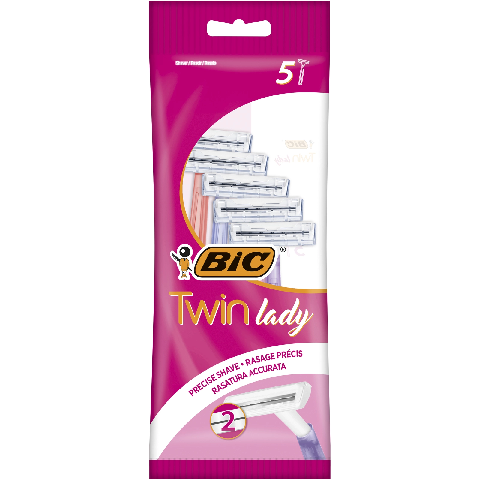 Bic Twin Lady Razor 5 Count
