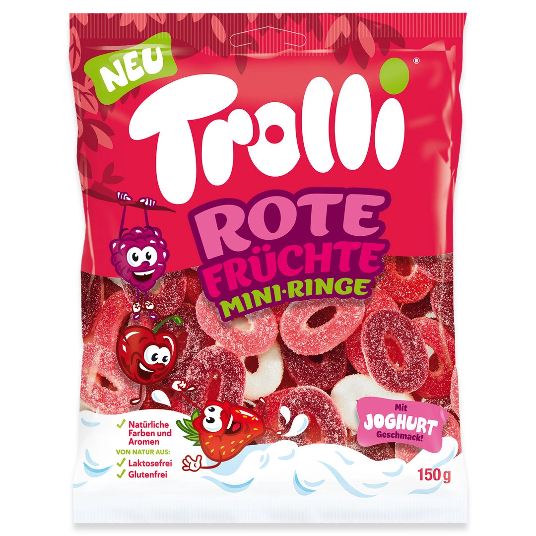 Trolli Red Fruit Mini Rings 150g