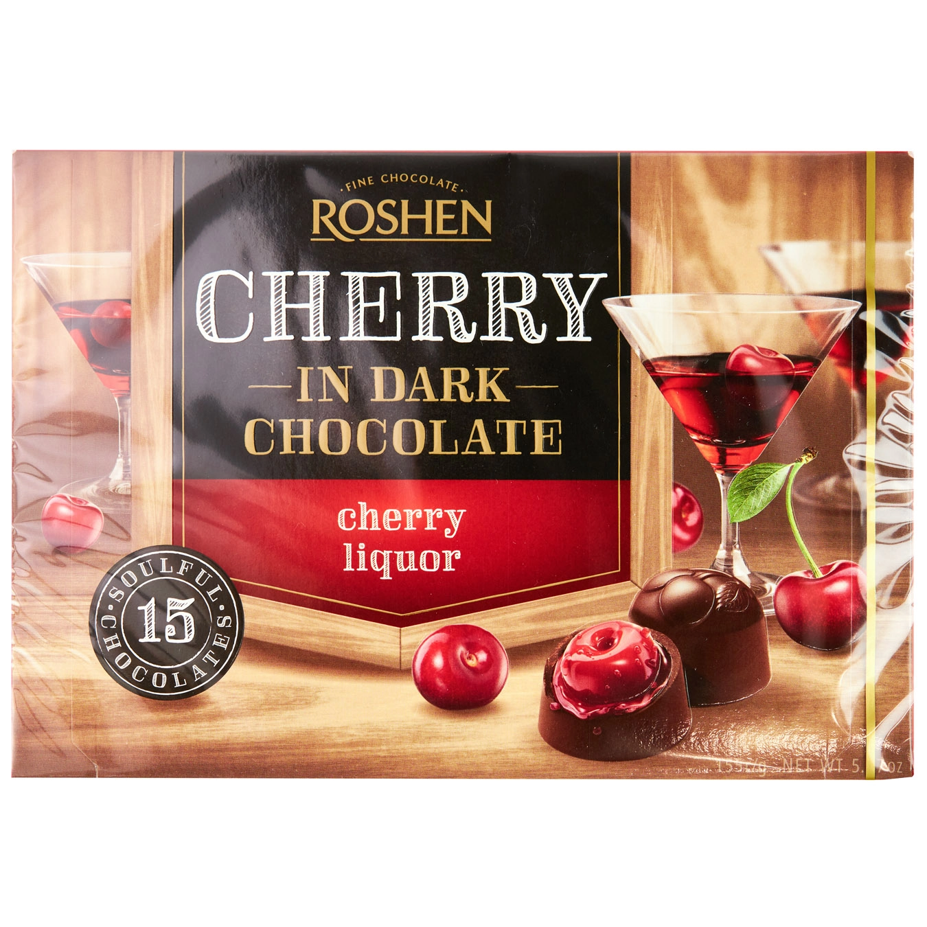 Roshen Cherry With Cherry Liqueur 155g