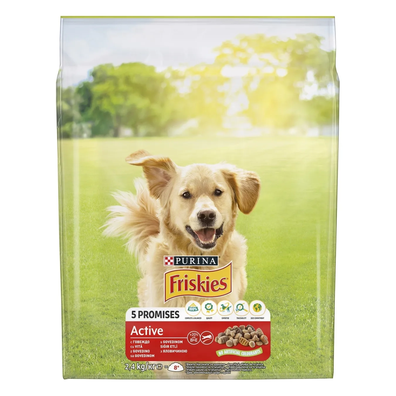 Friskies Active Dog Meat 2.4kg