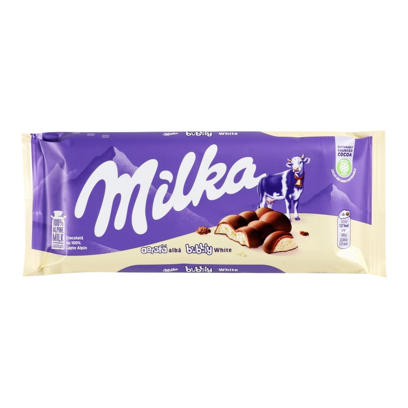 Milka Bubbly White 95g