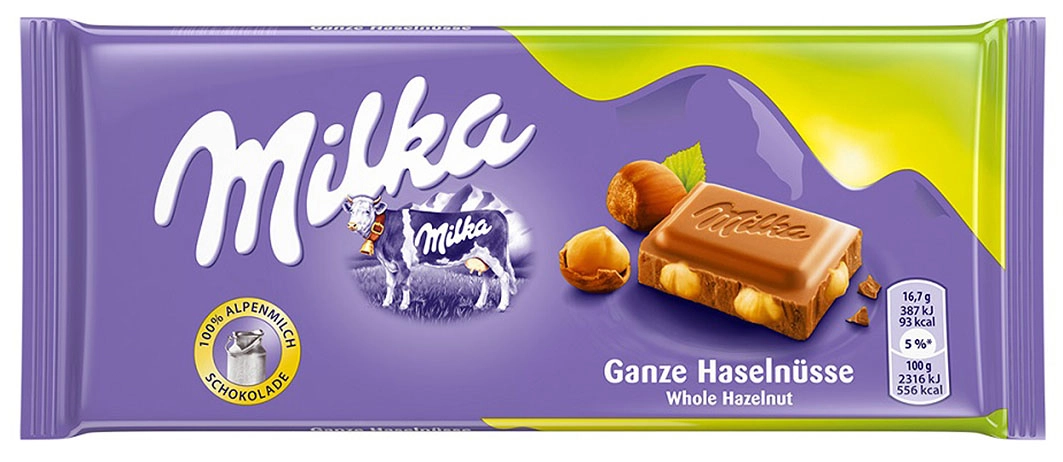 Milka Whole Hazelnuts 95g