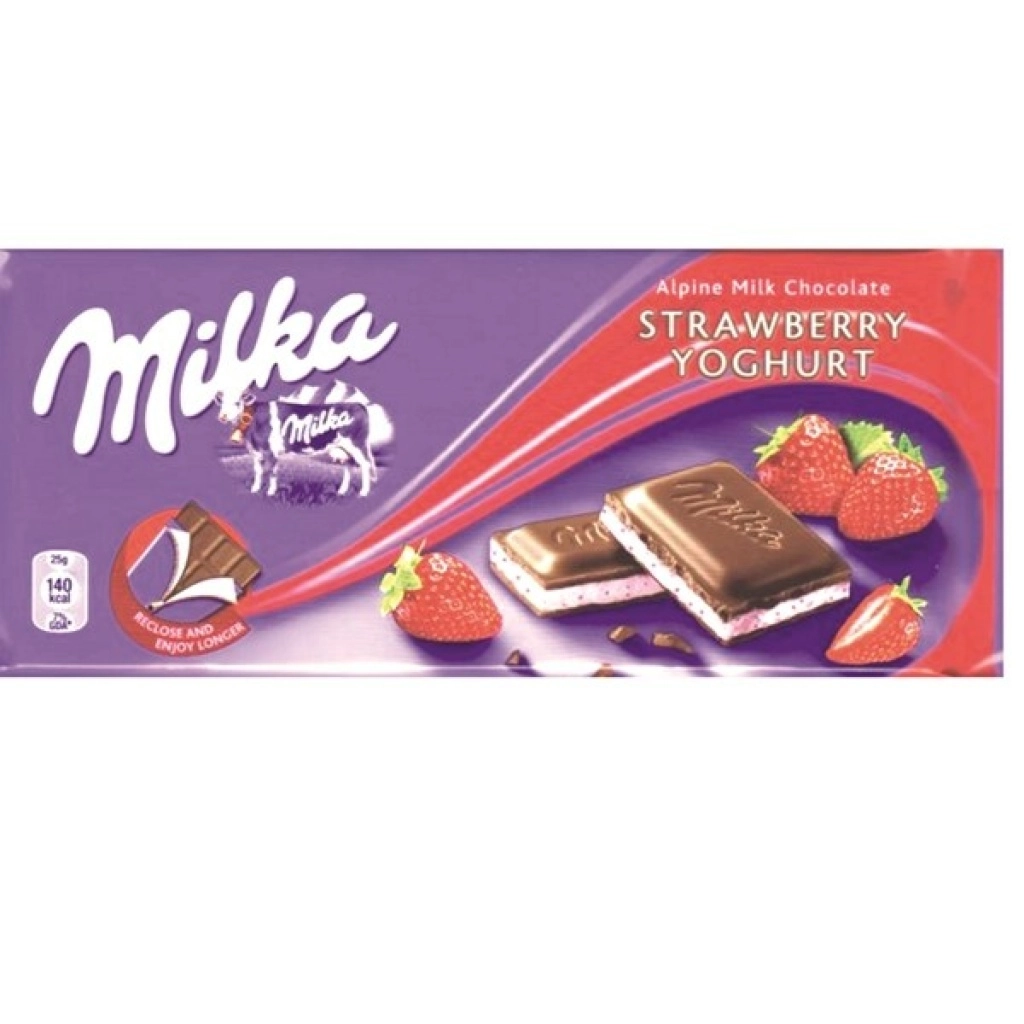 Milka Strawberry & Yogurt 100g