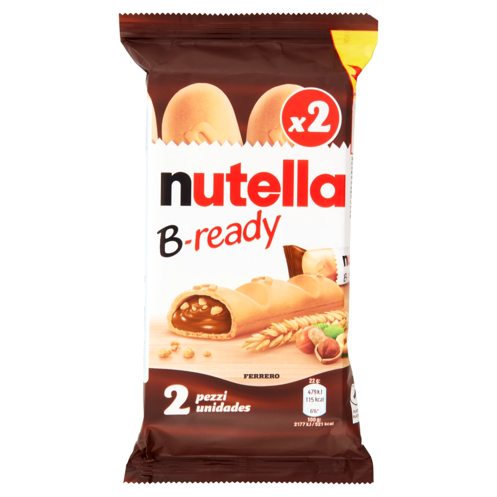Nutella B-Ready Wafer Biscuit 2 Pack 44g