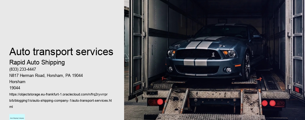 Auto transport services