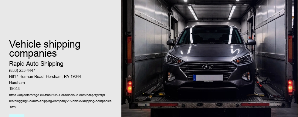 Vehicle shipping companies