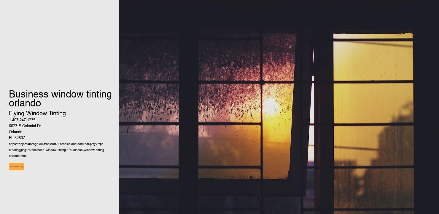 business window tinting orlando