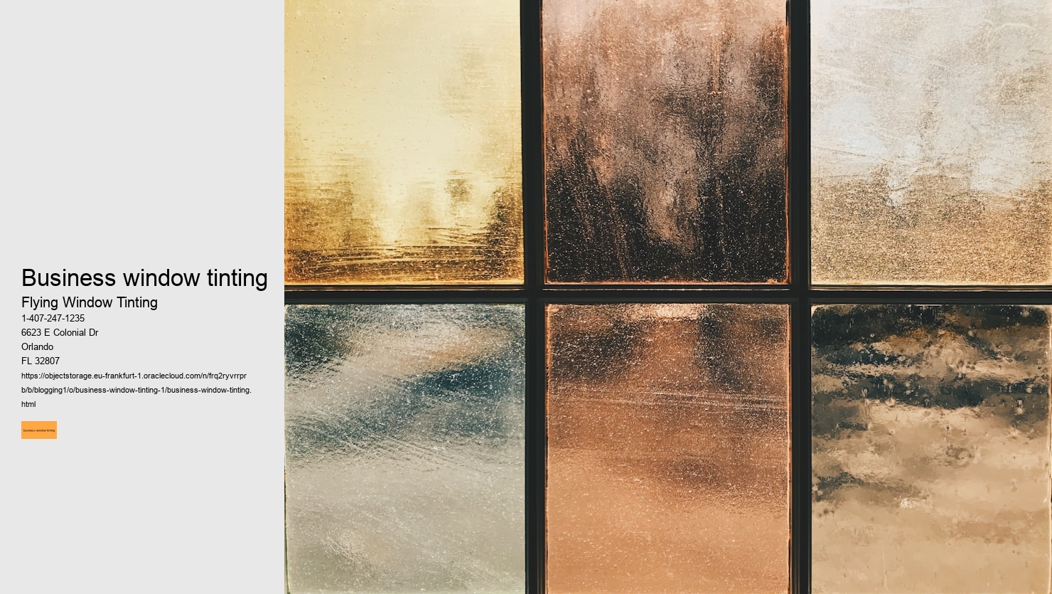 business window tinting