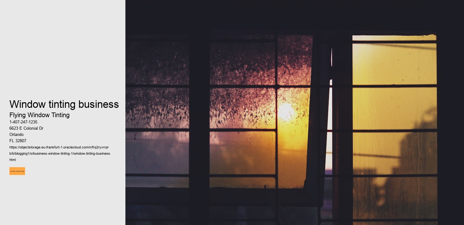 window tinting business