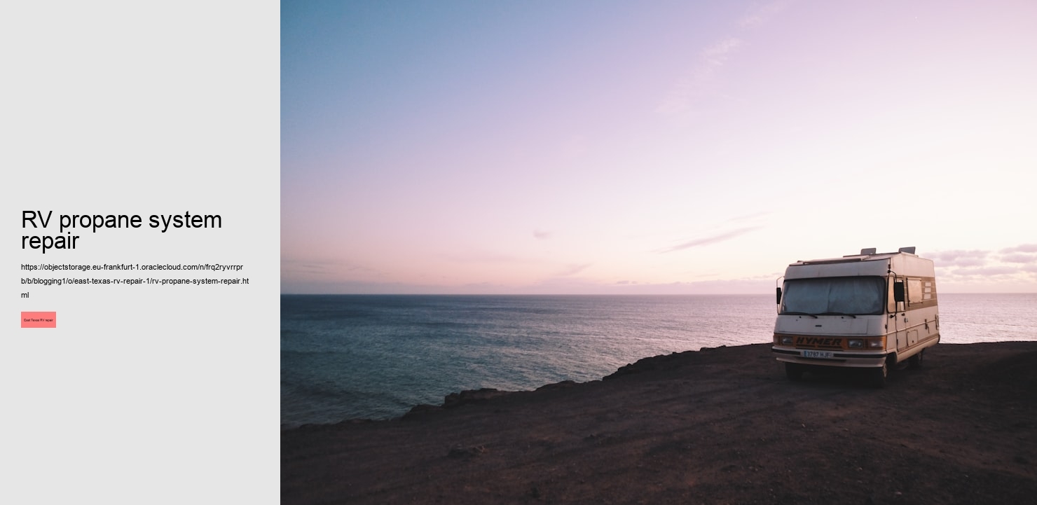 RV propane system repair