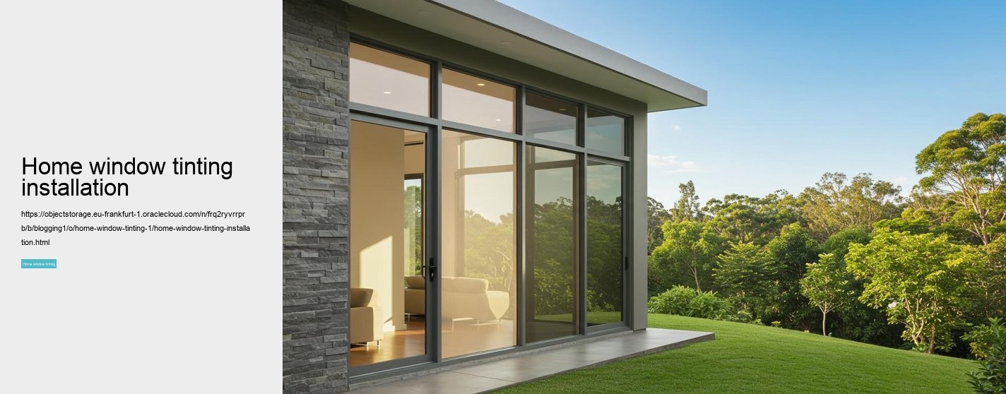 home window tinting installation