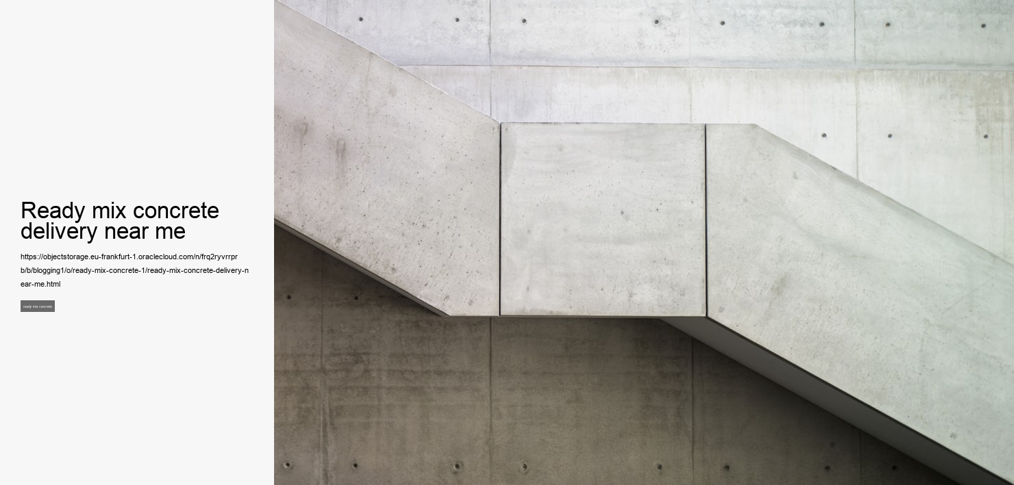 ready mix concrete delivery near me