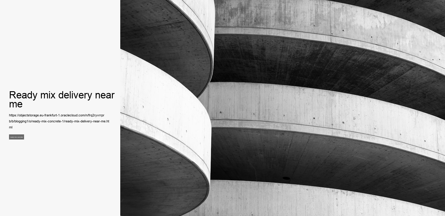 ready mix delivery near me 