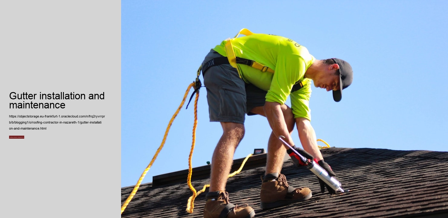 gutter installation and maintenance