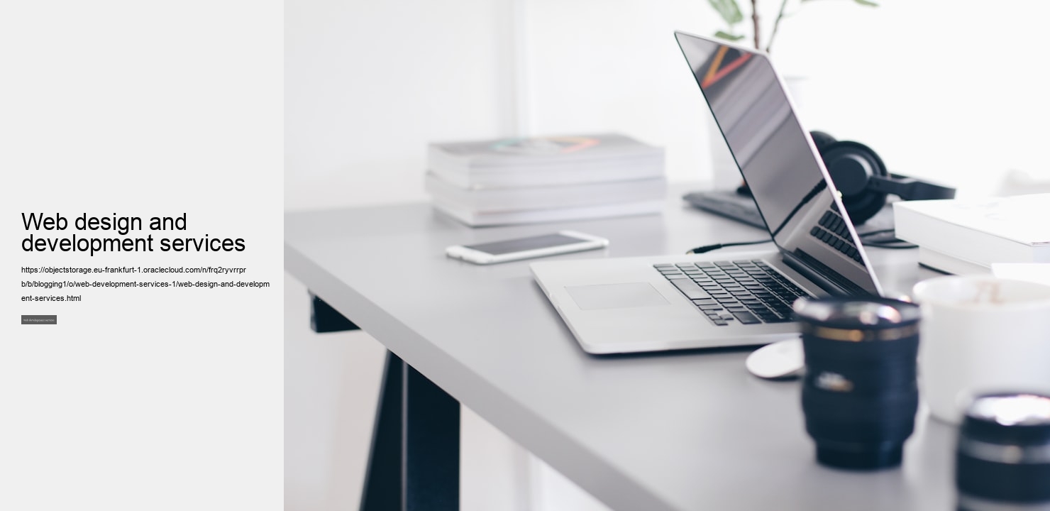 Web design and development services