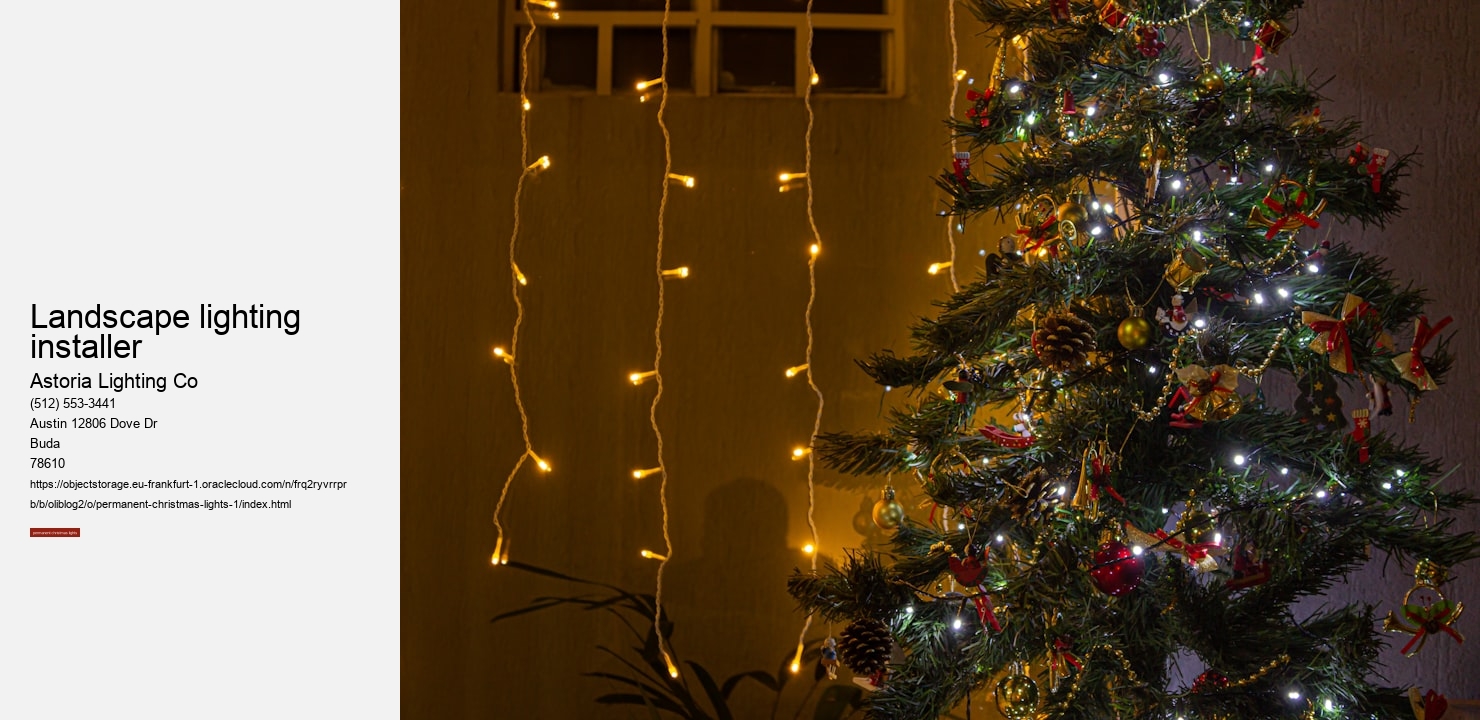 landscape lighting installer