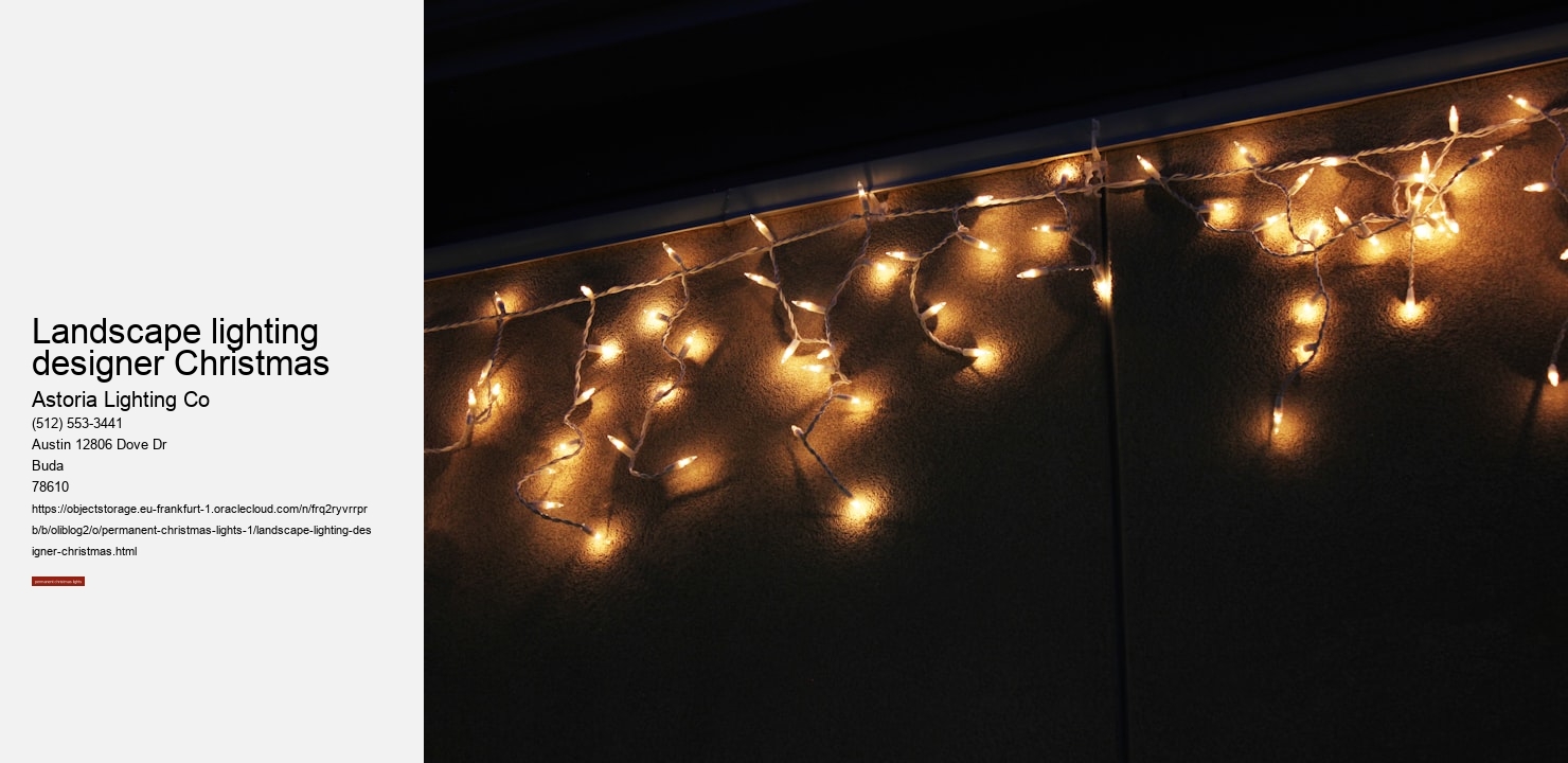 landscape lighting designer Christmas