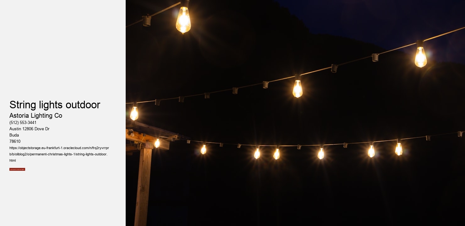 string lights outdoor