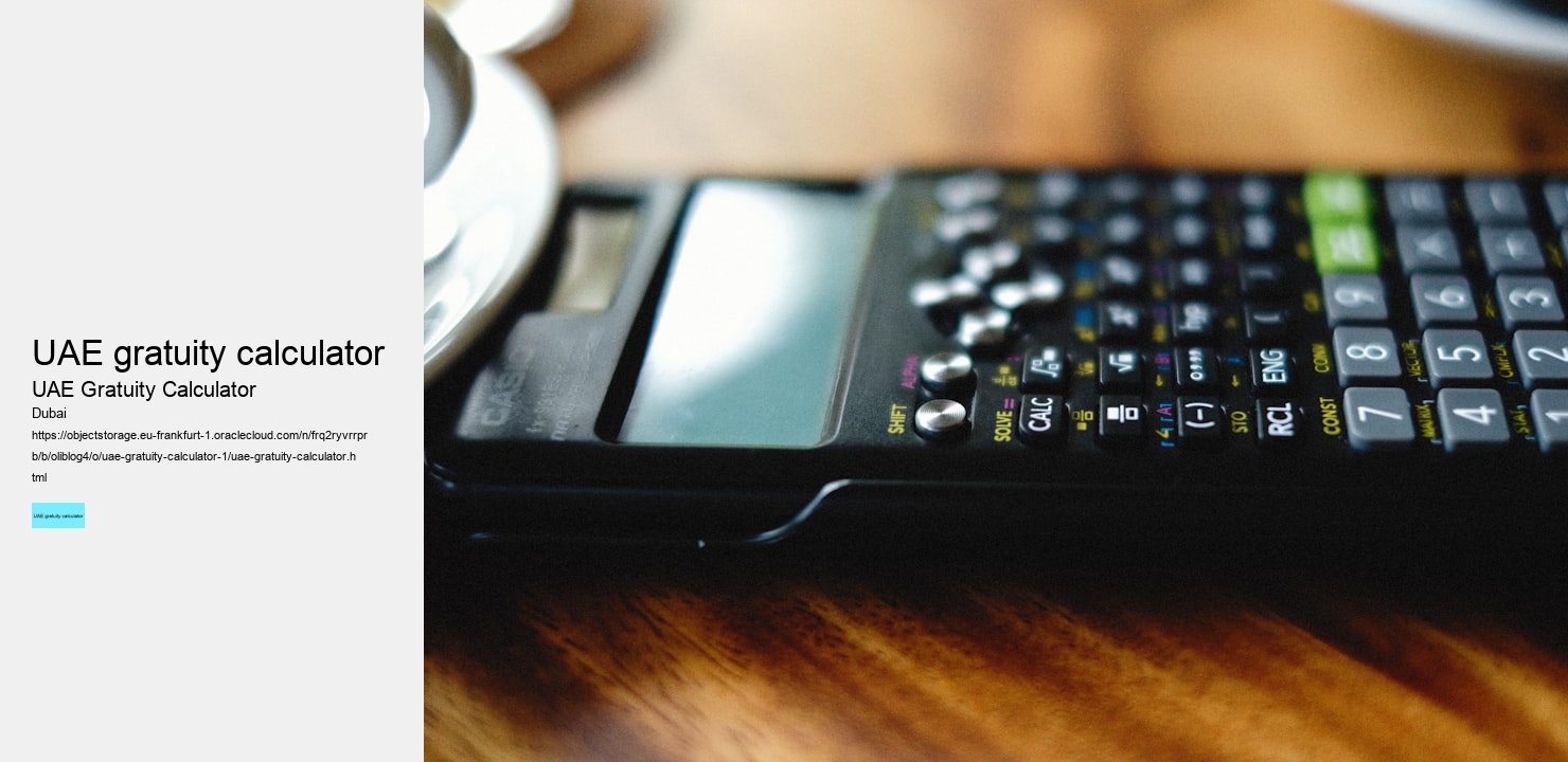 UAE gratuity calculator